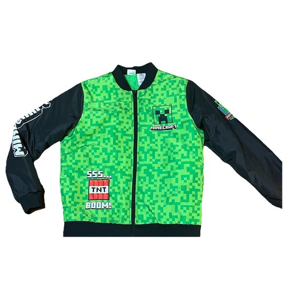 Minecraft | Jackets & Coats | Minecraft Creeper Bomber Jacket Hostile ...